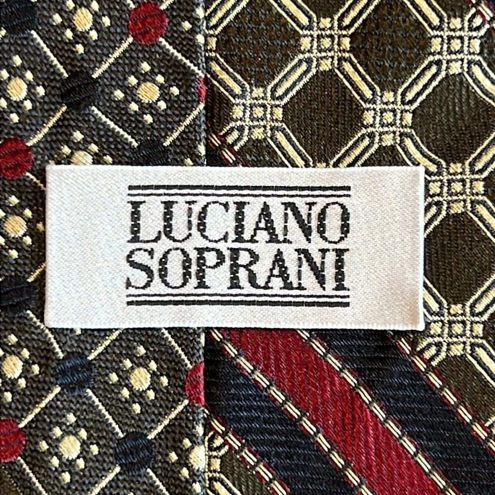 LUCIANO SOPRANI Print Silk Tie